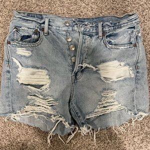 AE denim shorts